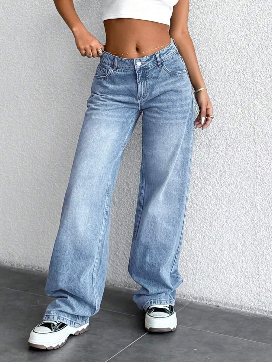 NIEBIESKIE SPODNIE JEANS