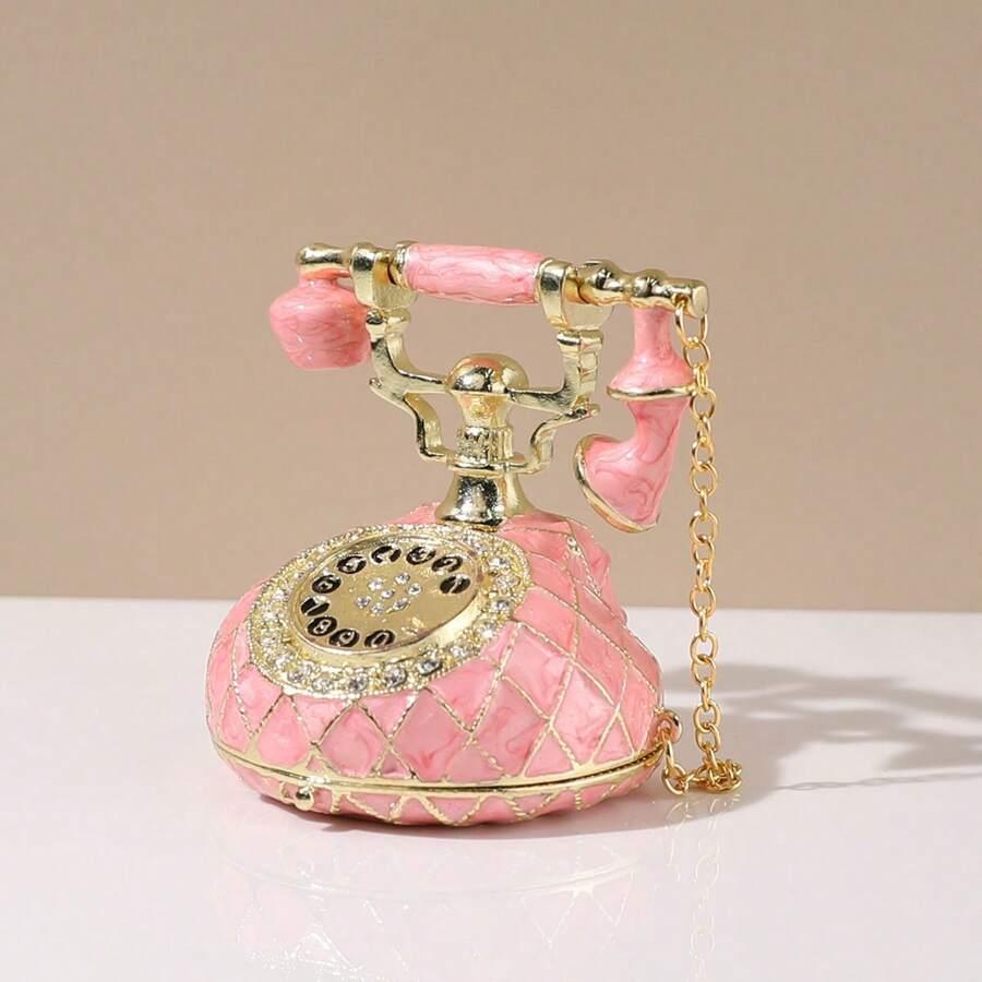 pojemnik na biżuterię w kształcie telefonu