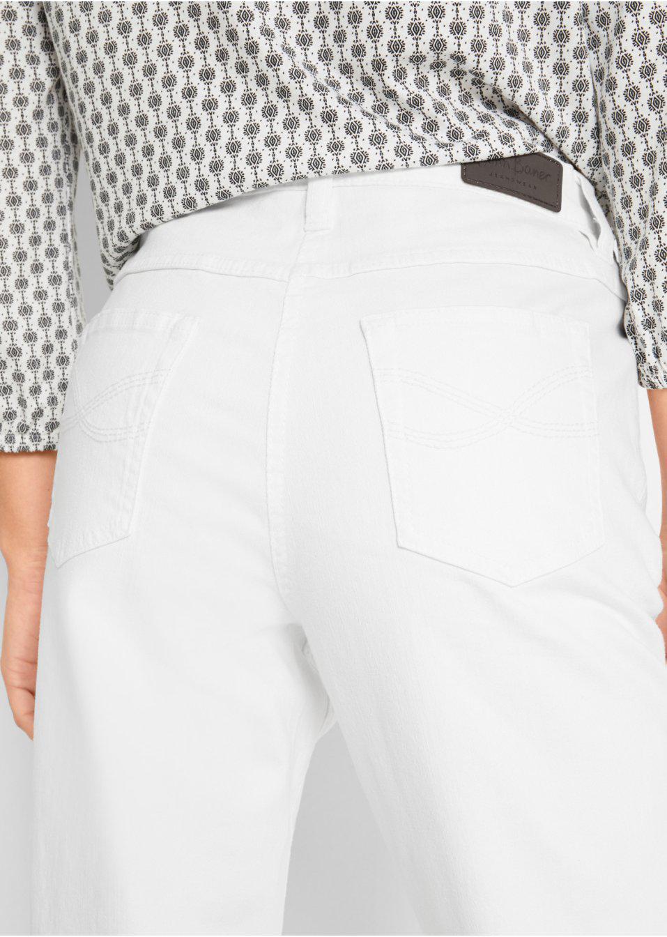 BIAŁE SPODNIE JEANS