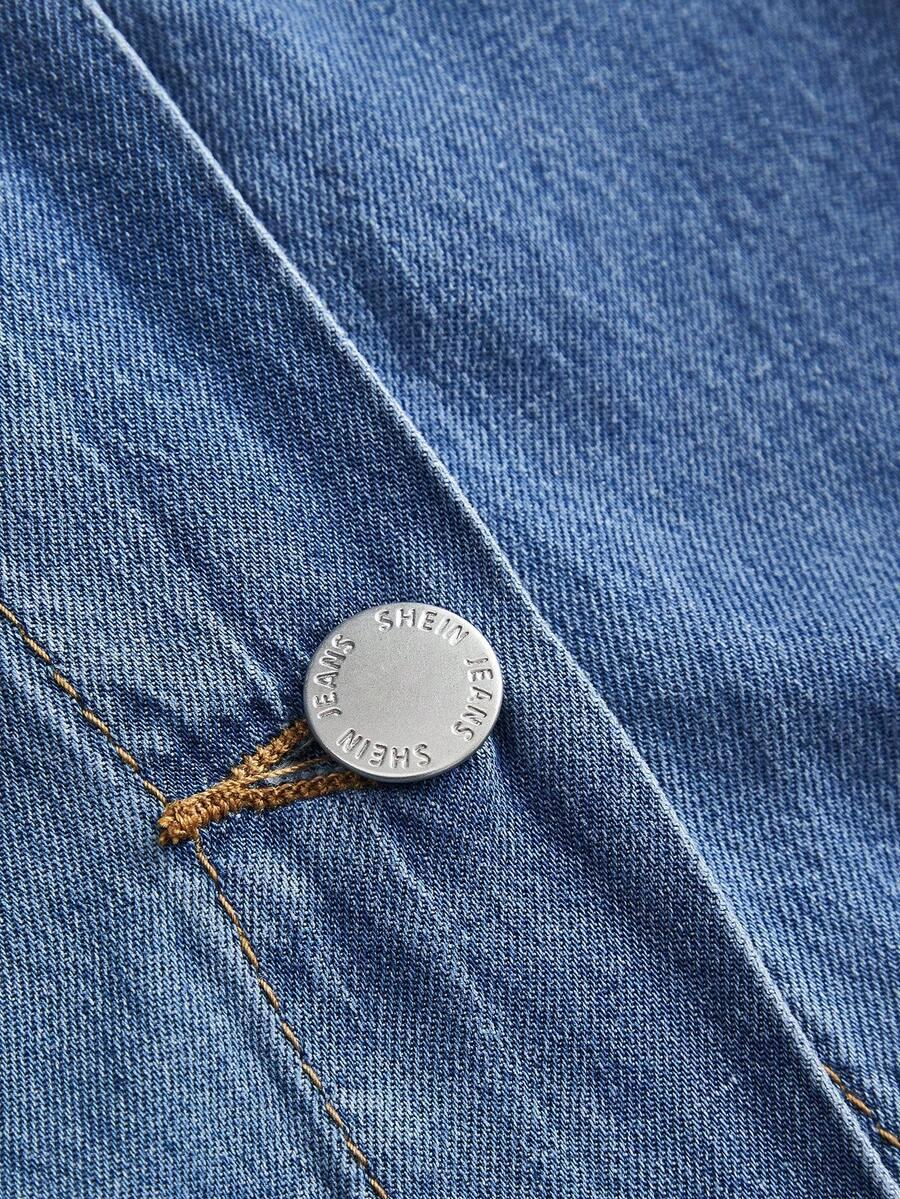 niebieska sukienka jeans 