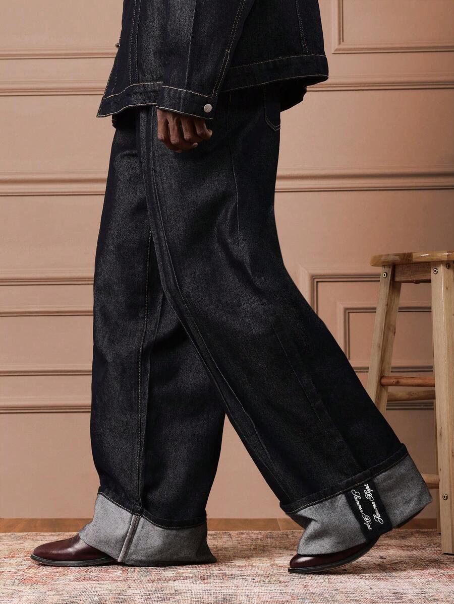 spodnie jeans zamek