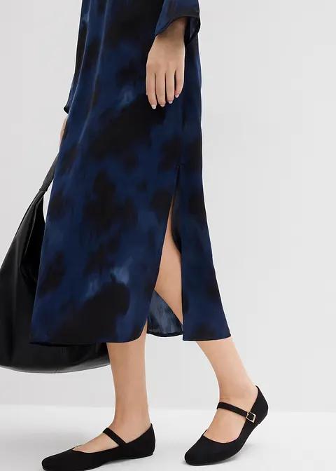 SUKIENKA PLUS SIZE OMBRE OKRĄGŁY DEKOLT DŁUGI RĘKAW