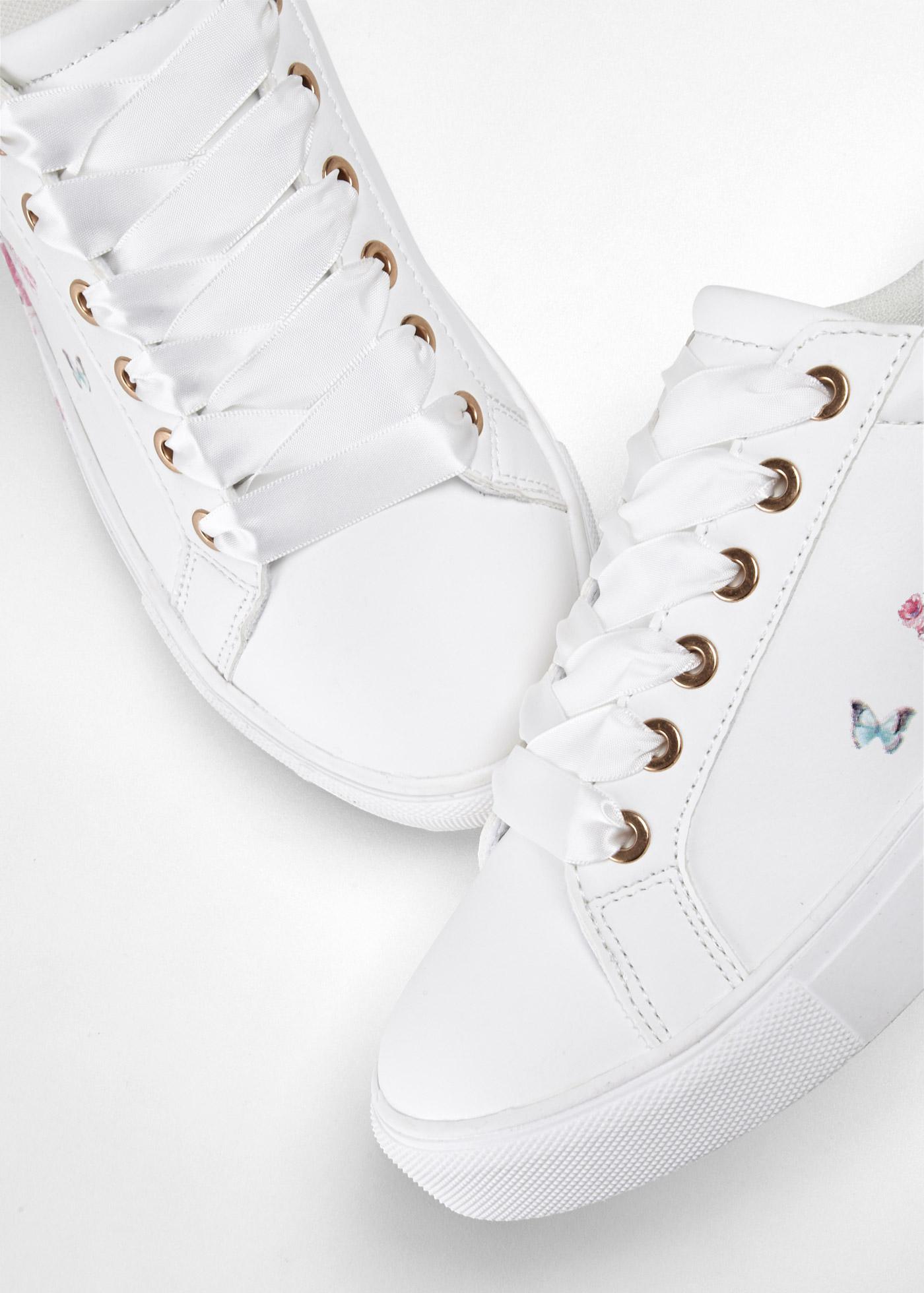 BUTY SPORTOWE Z KWIATOWYM WZOREM