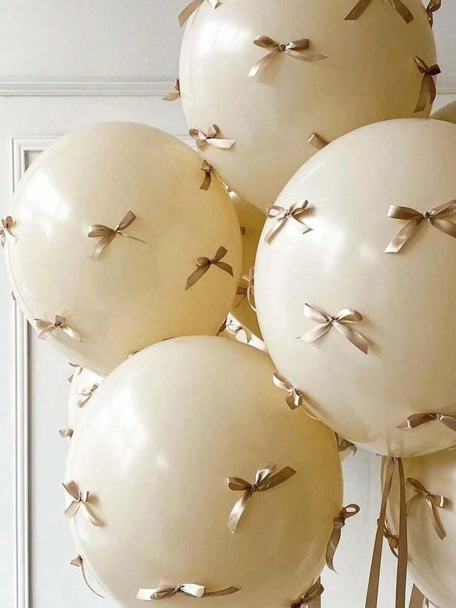 balony z kokardą 63szt.