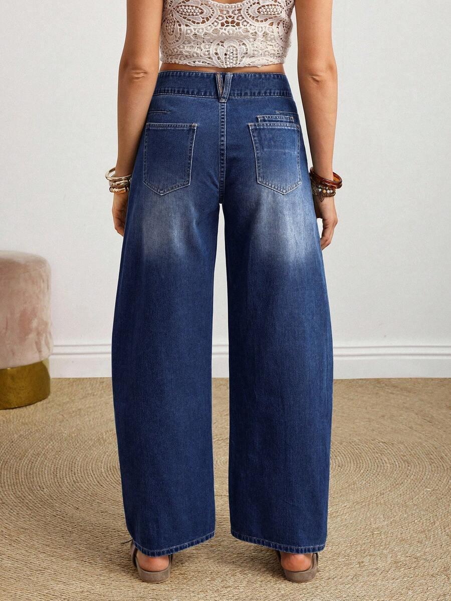 NIEBIESKIE SPODNIE JEANS