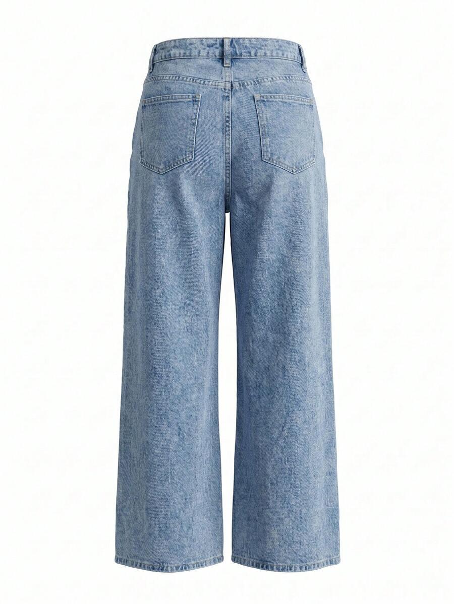 spodnie jeans wysoki stan