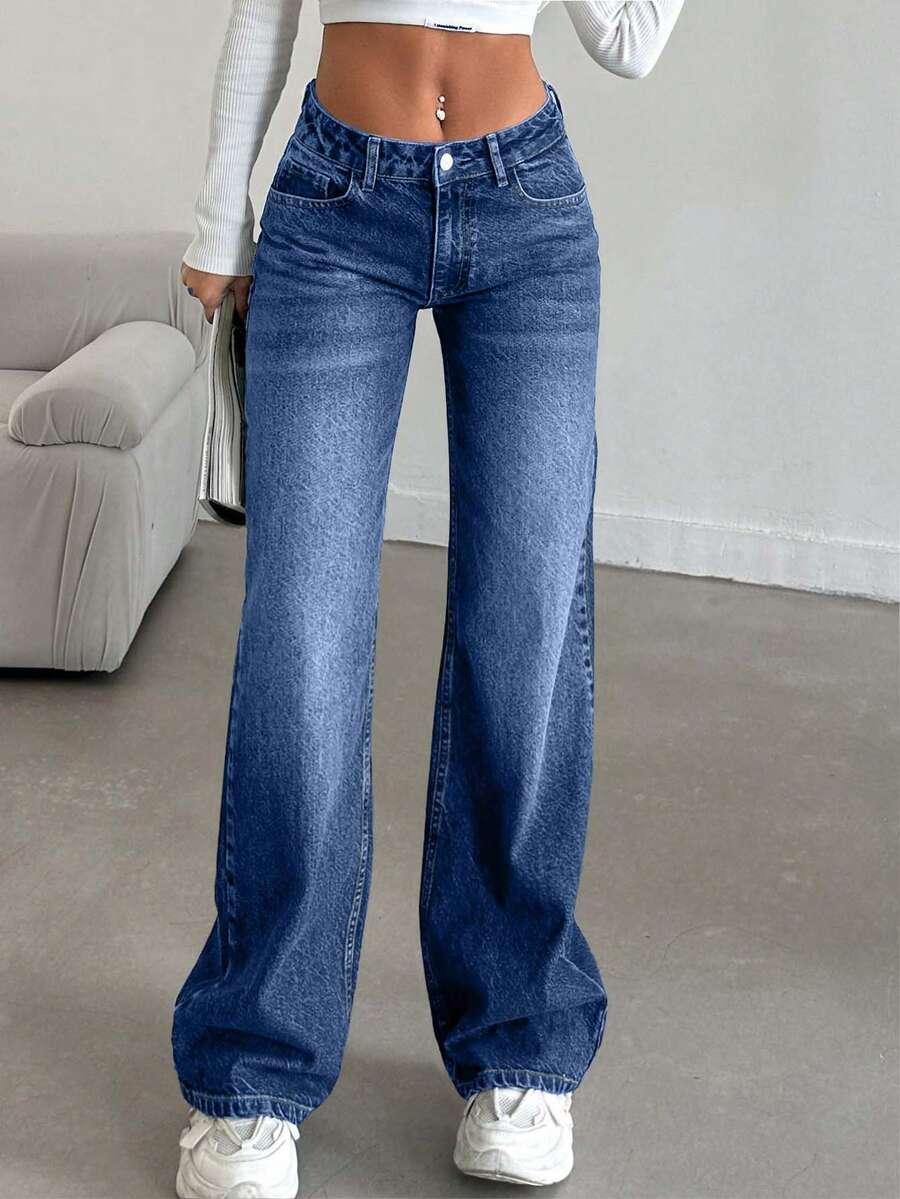 NIEBIESKIE SPODNIE JEANS