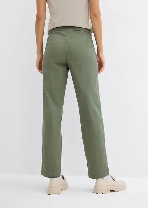 zielone spodnie jeans 