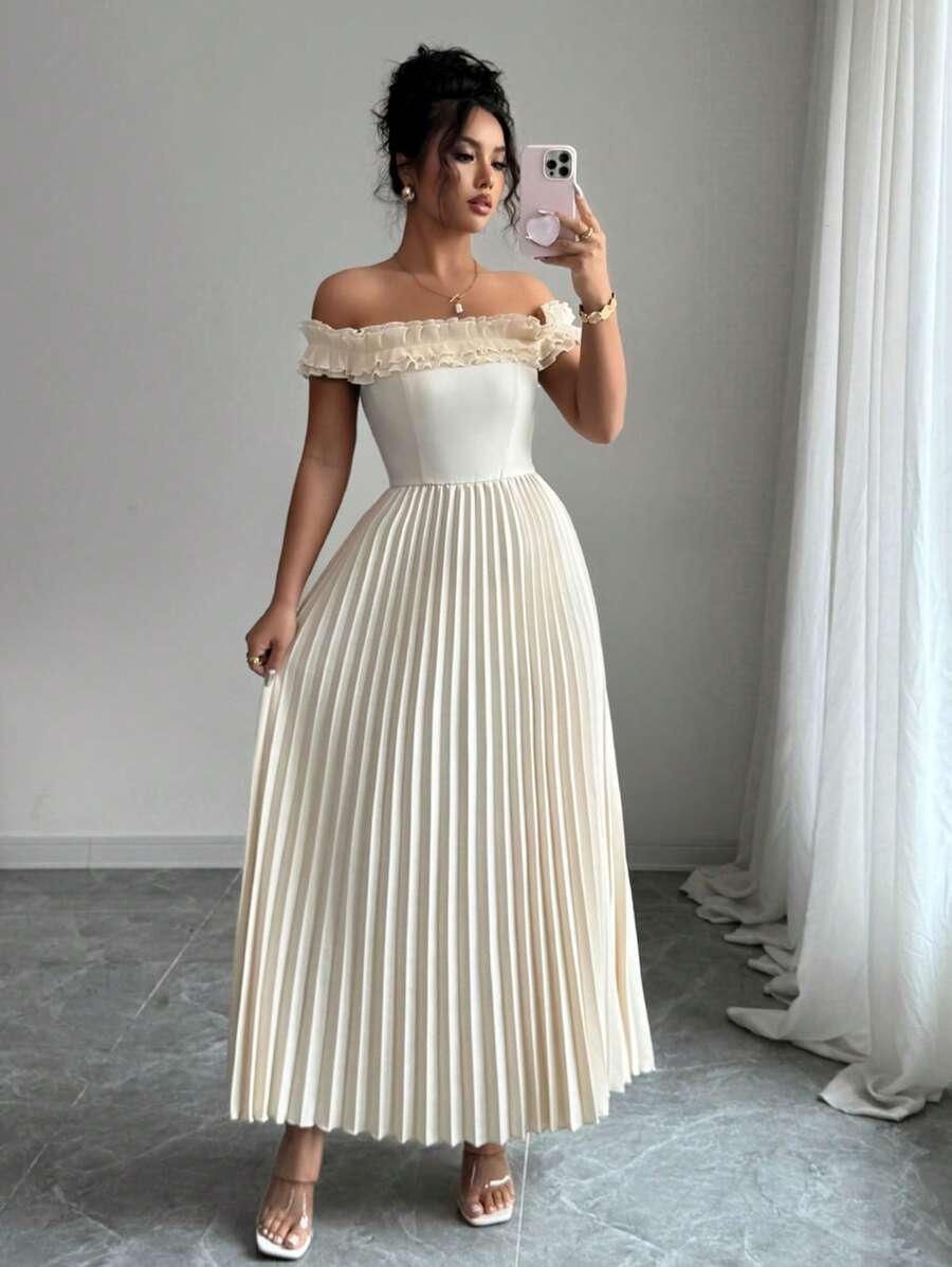 SUKIENKA MAXI PLISOWANA