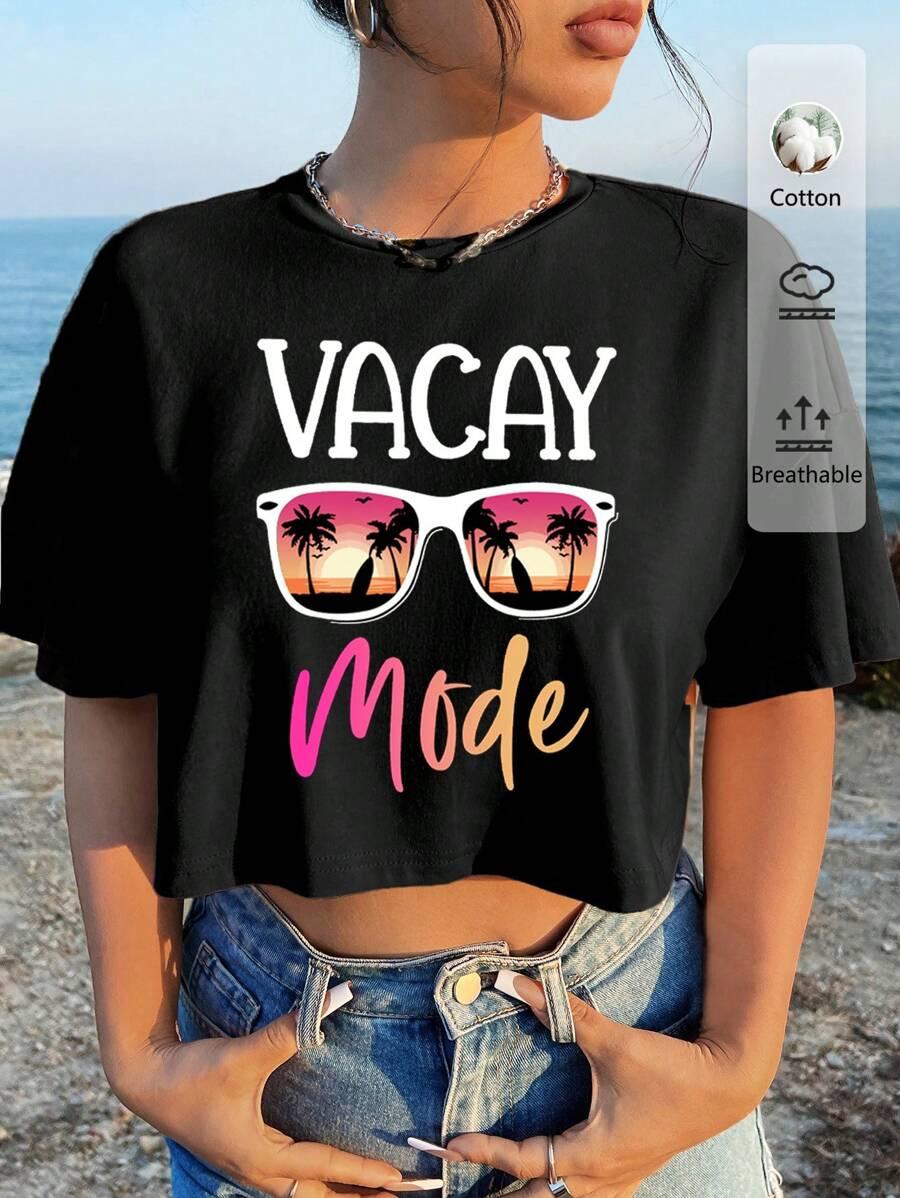 czarny t-shirt print