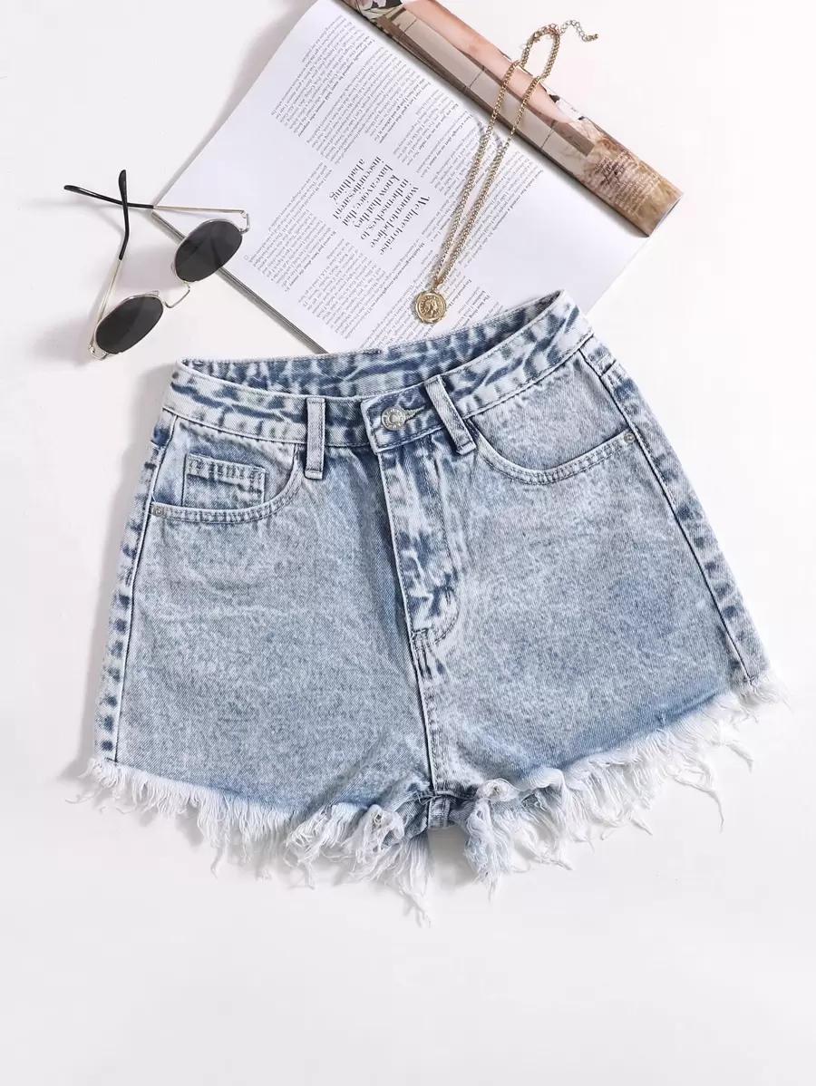 NIEBIESKIE SPODENKI JEANS