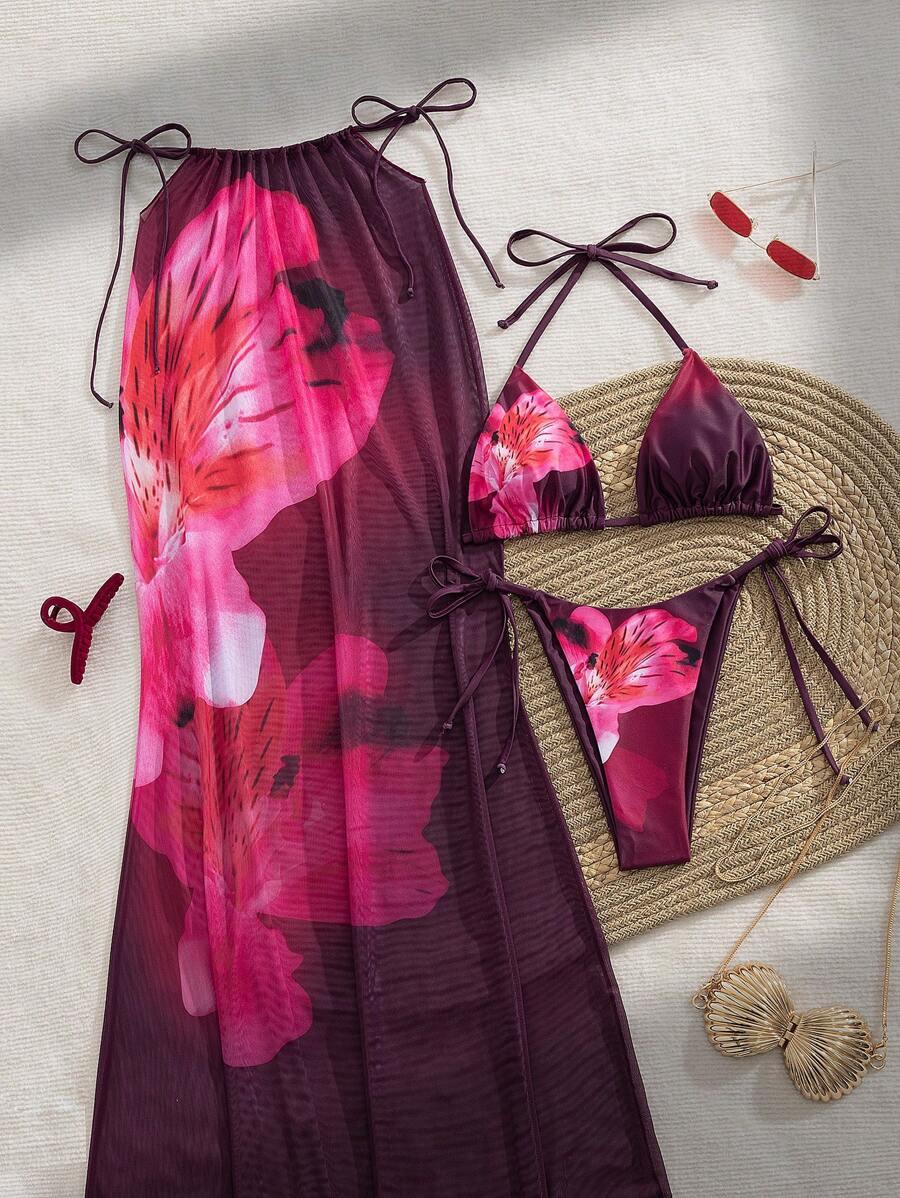 góra od bikini spódnica komplet 