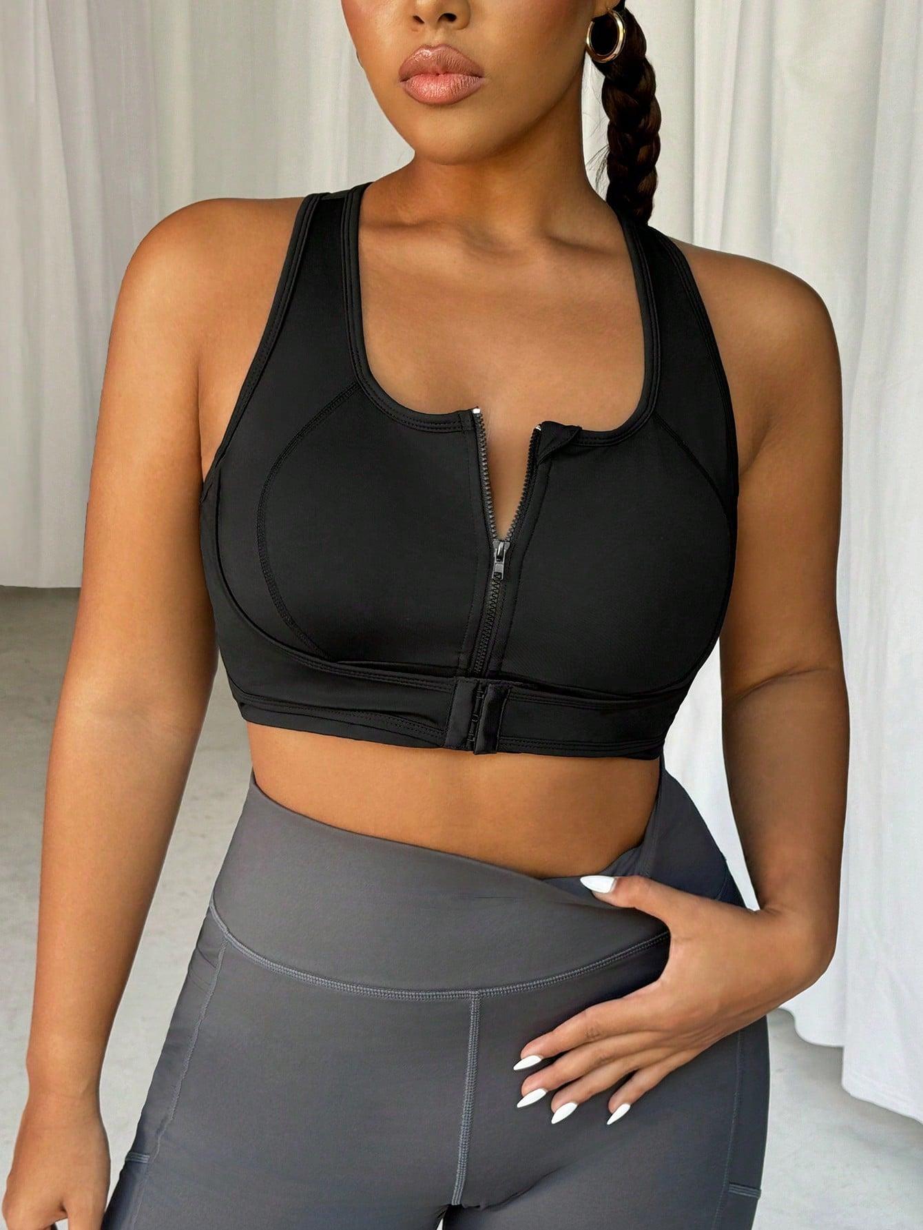 CZARNY SPORTOWY TOP