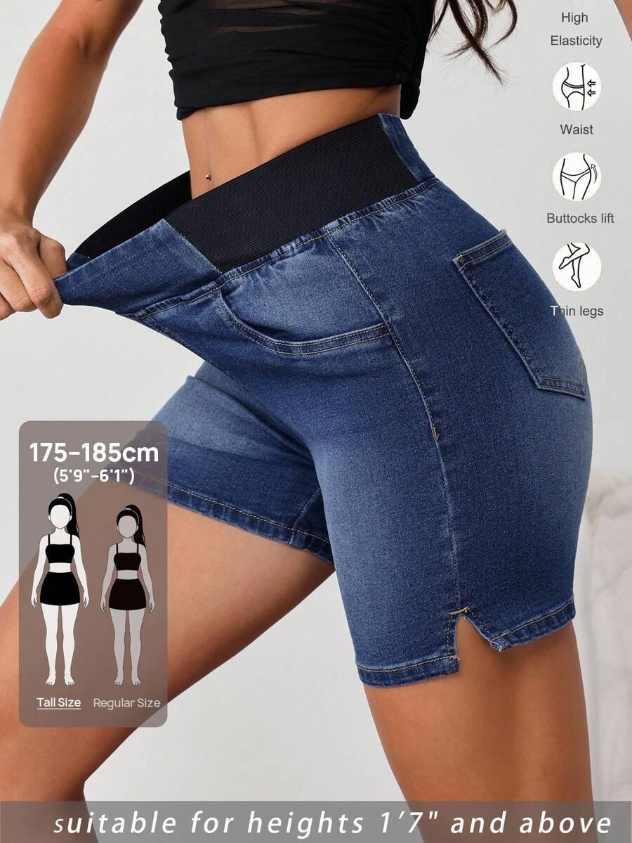 SPODENKI JEANS WYSOKI STAN