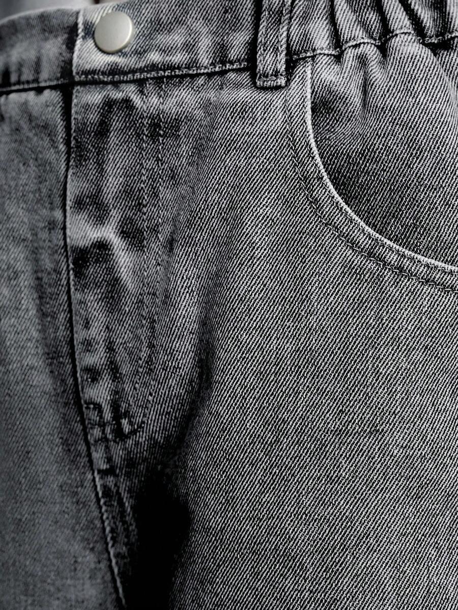 SZARE SPODNIE JEANS 