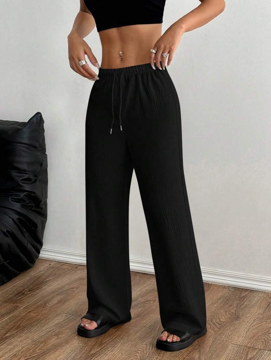 CZARNE SPODNIE CASUAL