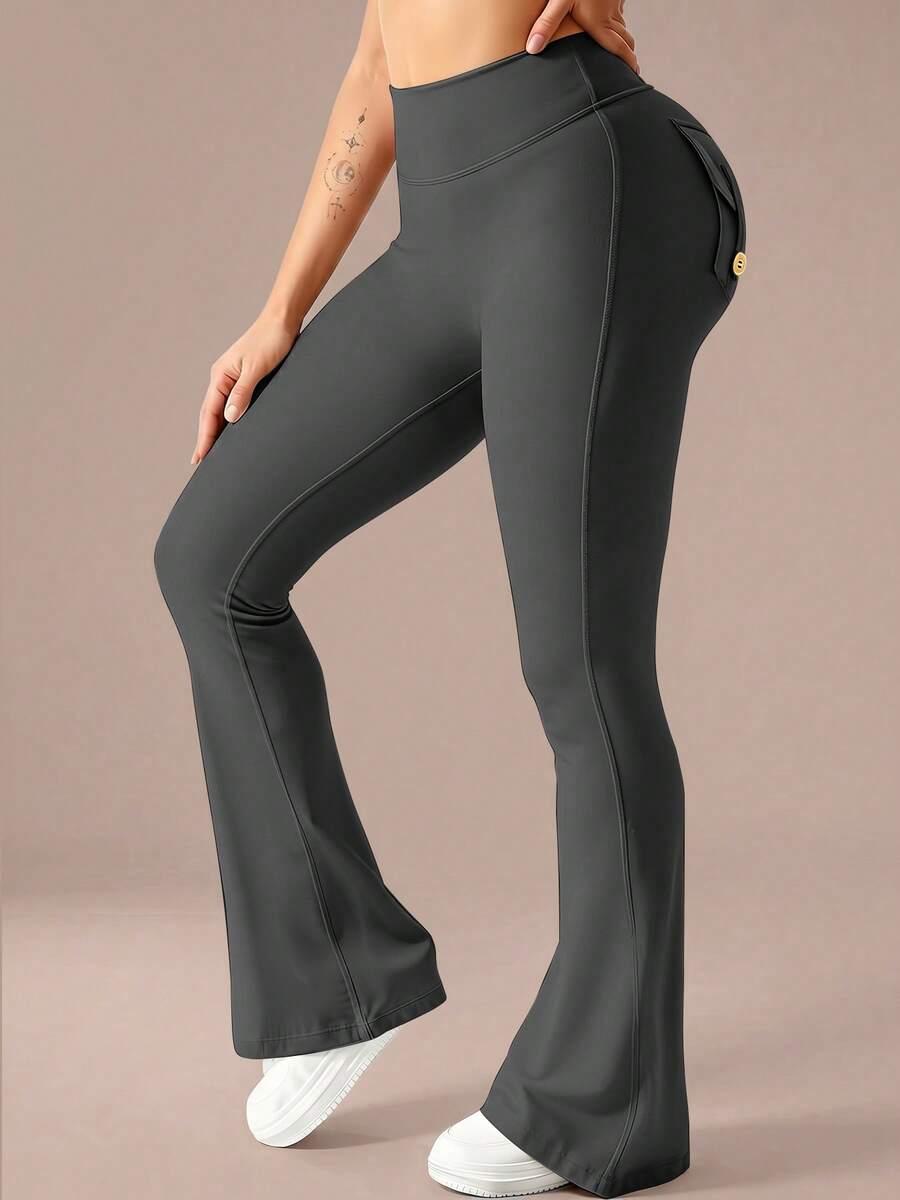 LEGGINSY DZWONY Z KIESZENIAMI