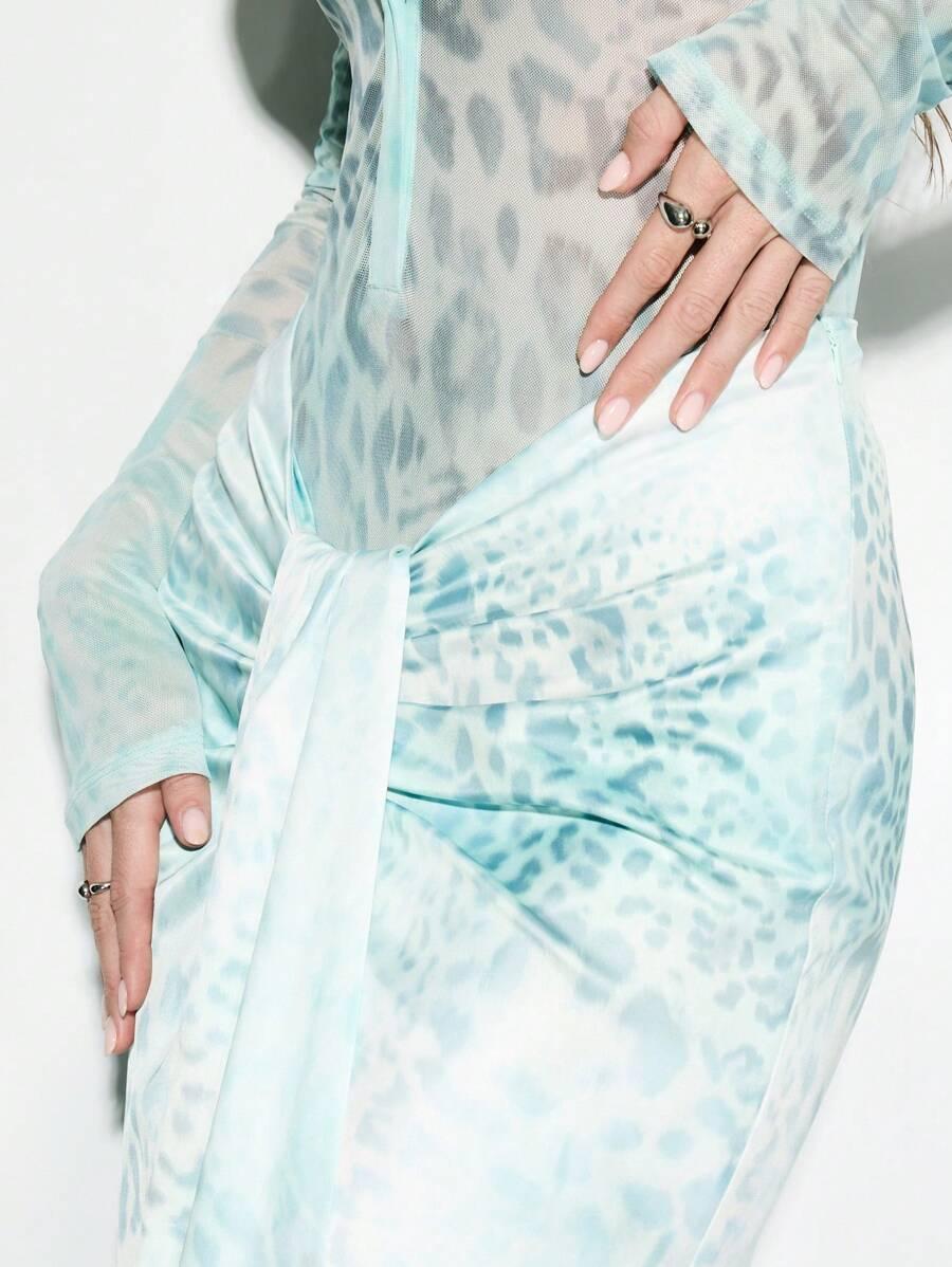 MAXI SPÓDNICA ANIMAL PRINT