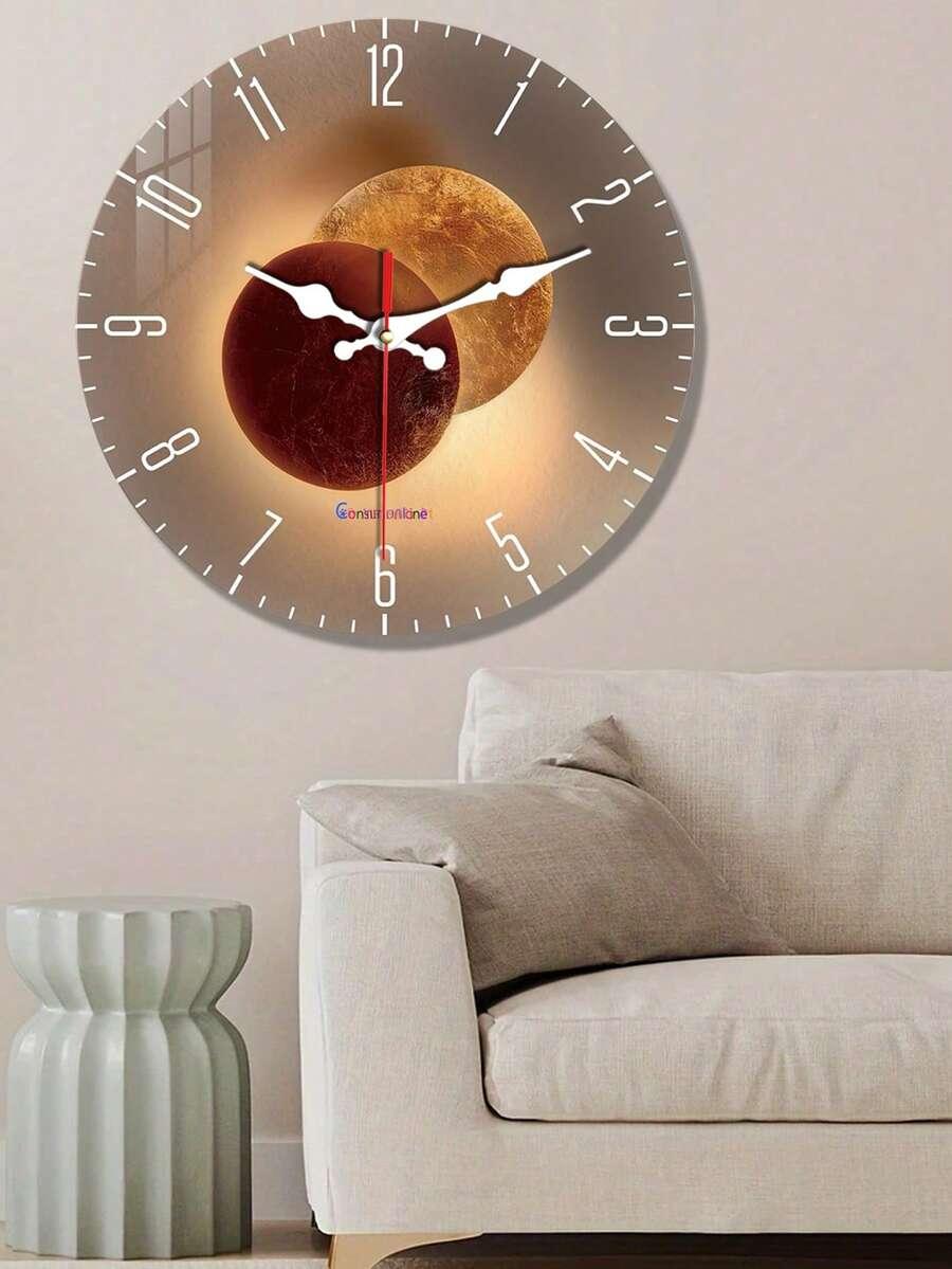 DREWNIANY ZEGAR ŚCIENNY