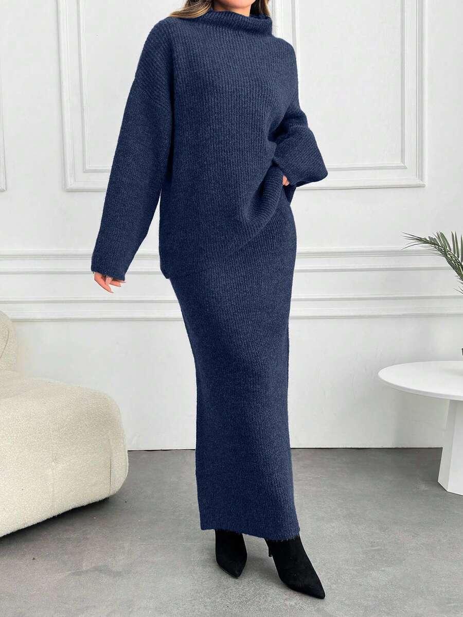 sweter spódnica komplet