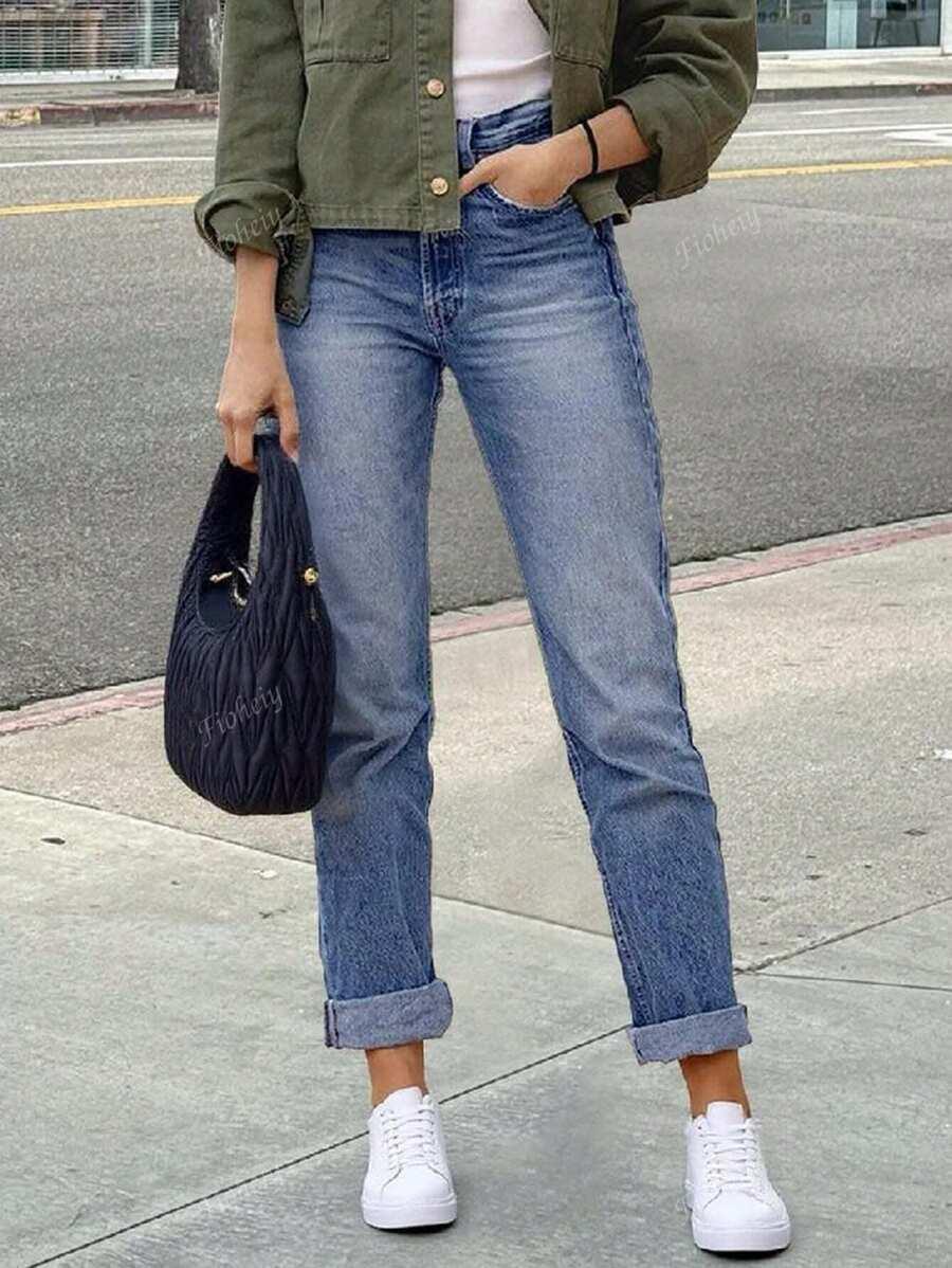 NIEBIESKIE JEANSY RURKI 