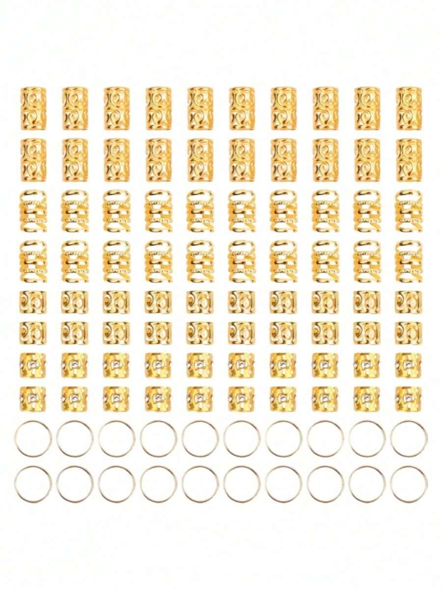 złote ozdoby do włosów 50-pack 