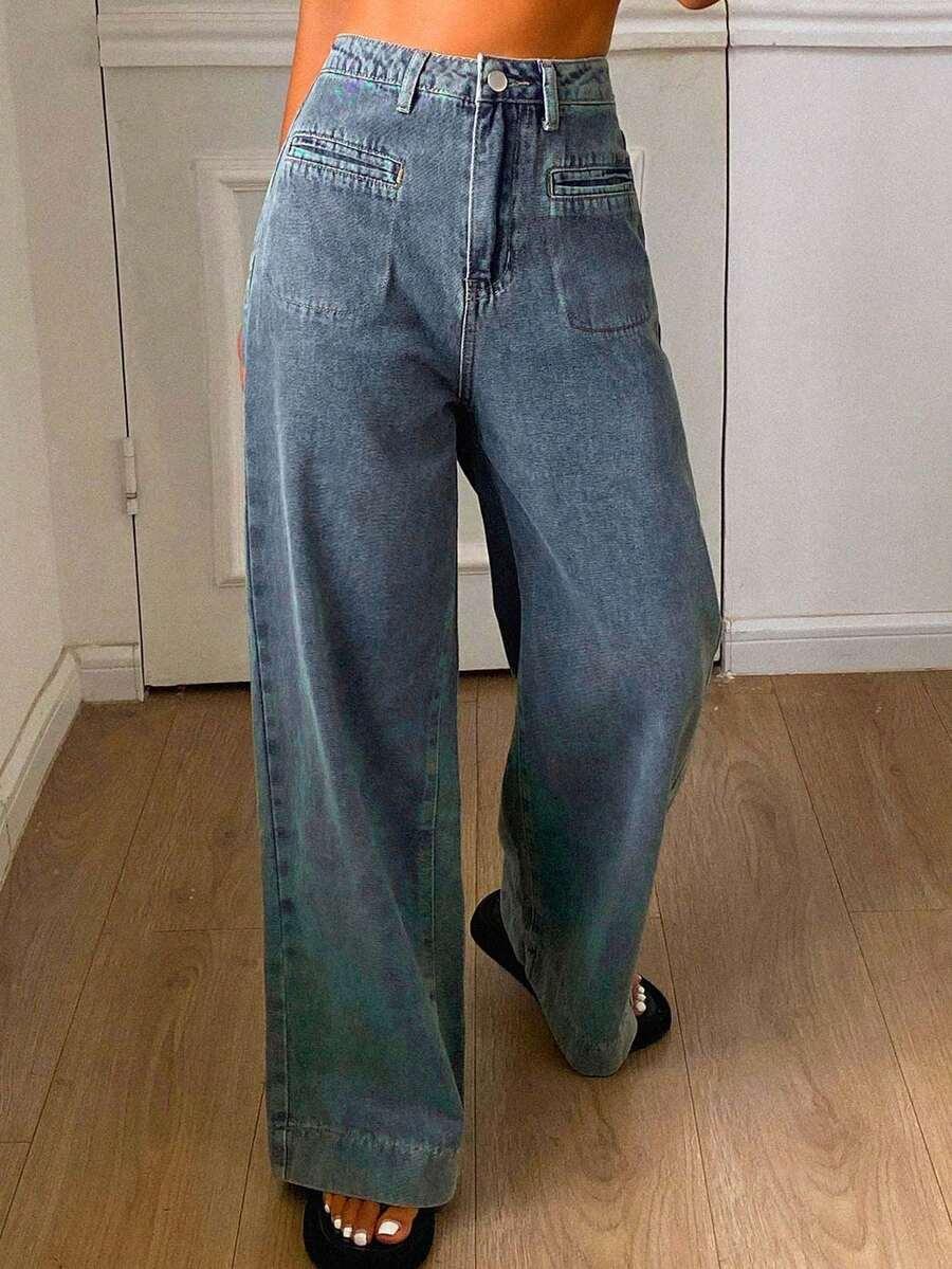 NIEBIESKIE SPODNIE JEANS