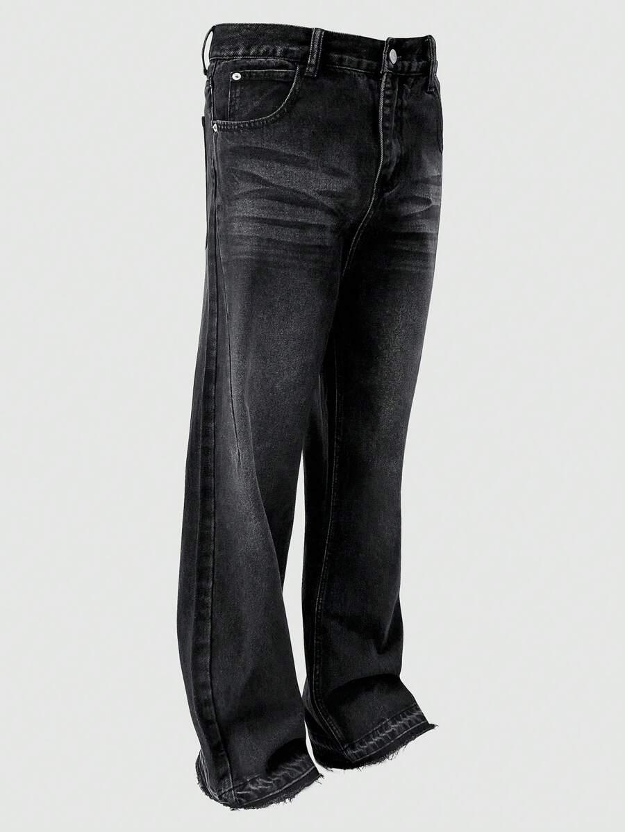 CZARNE SPODNIE JEANS