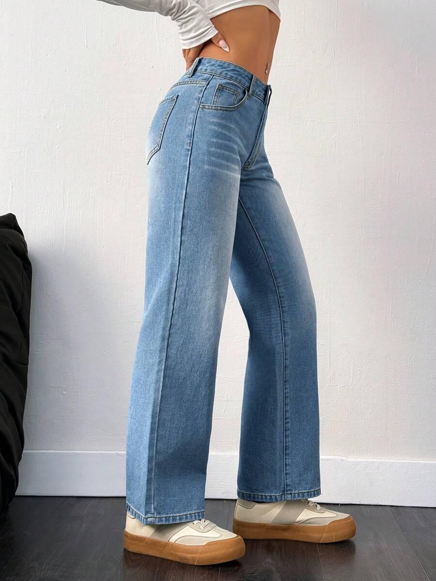 proste spodnie jeans