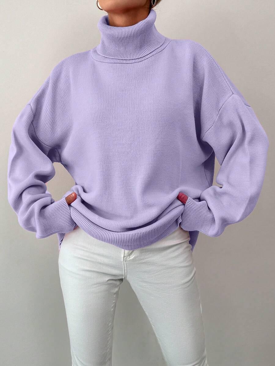 FIOLETOWY SWETER GOLF