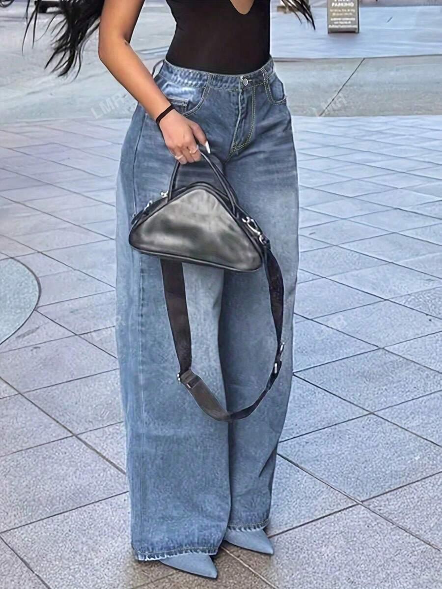 NIEBIESKIE SPODNIE JEANS