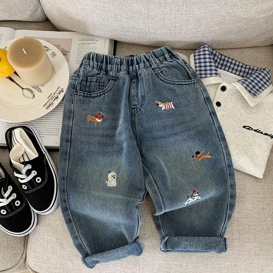NIEBIESKIE SPODNIE JEANS