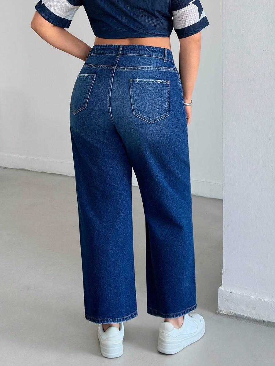 NIEBIESKIE SPODNIE JEANS