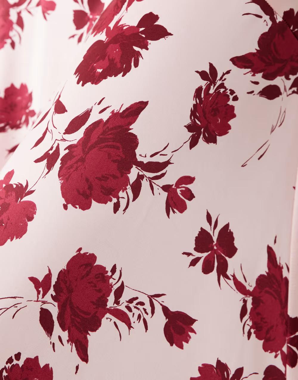 SATYNOWA MAXI SUKIENKA PRINT