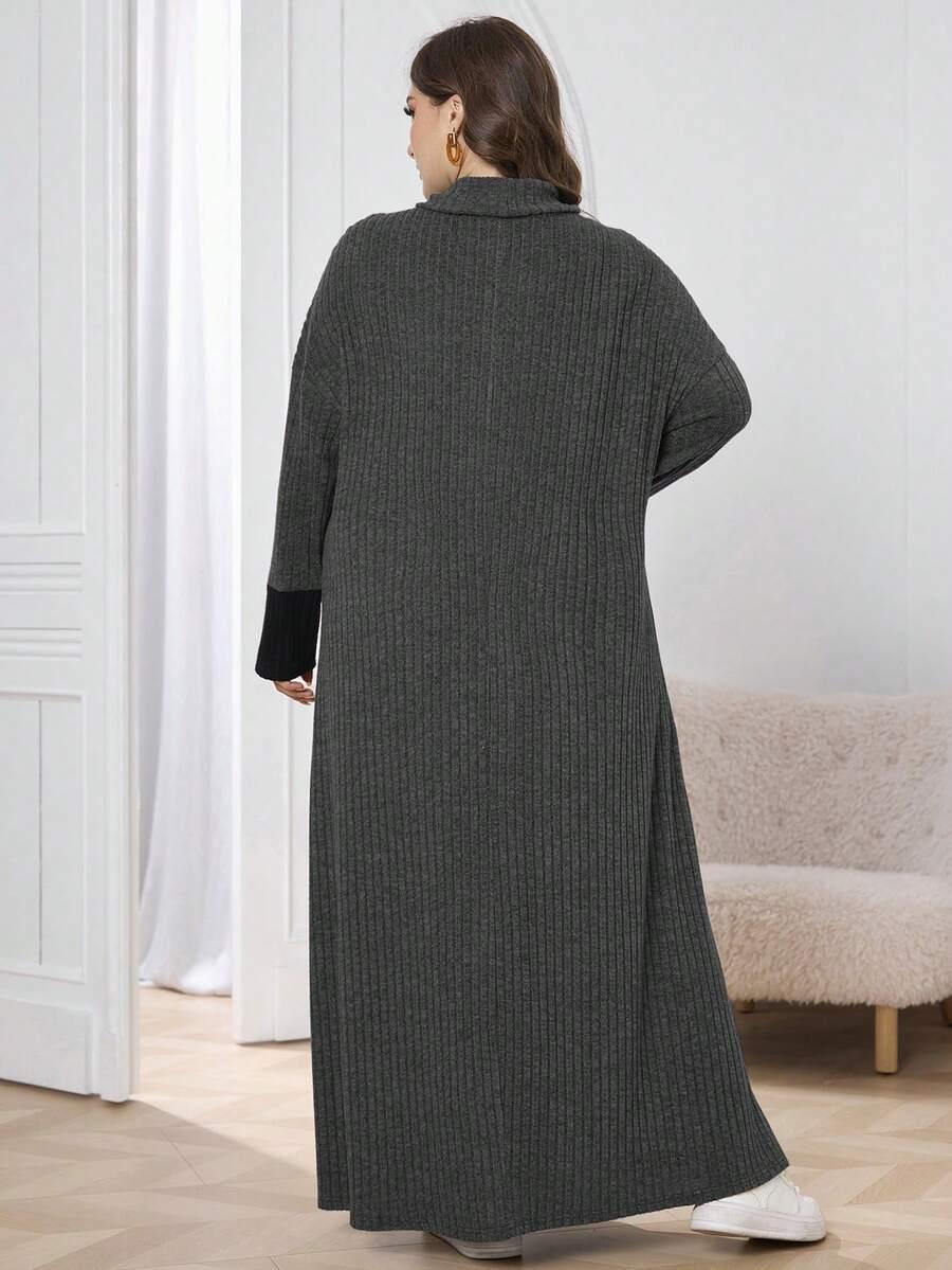 SZARA MAXI SUKIENKA 