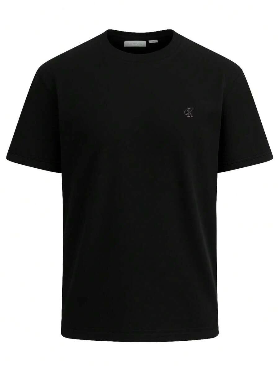 czarny t-shirt print 