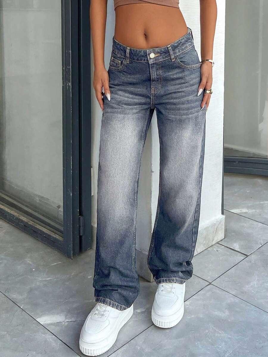 NIEBIESKIE SPODNIE JEANS