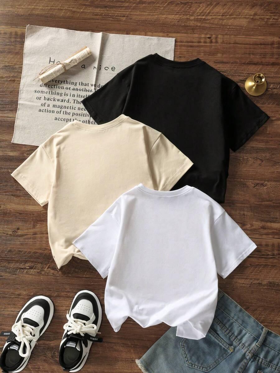 t-shirt krótki rękaw 3-pack