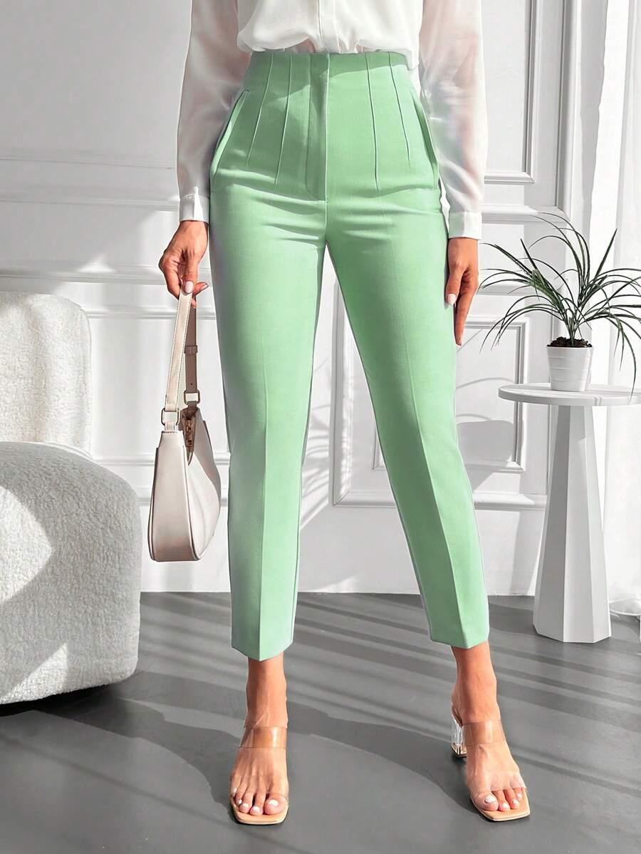 zielone spodnie casual