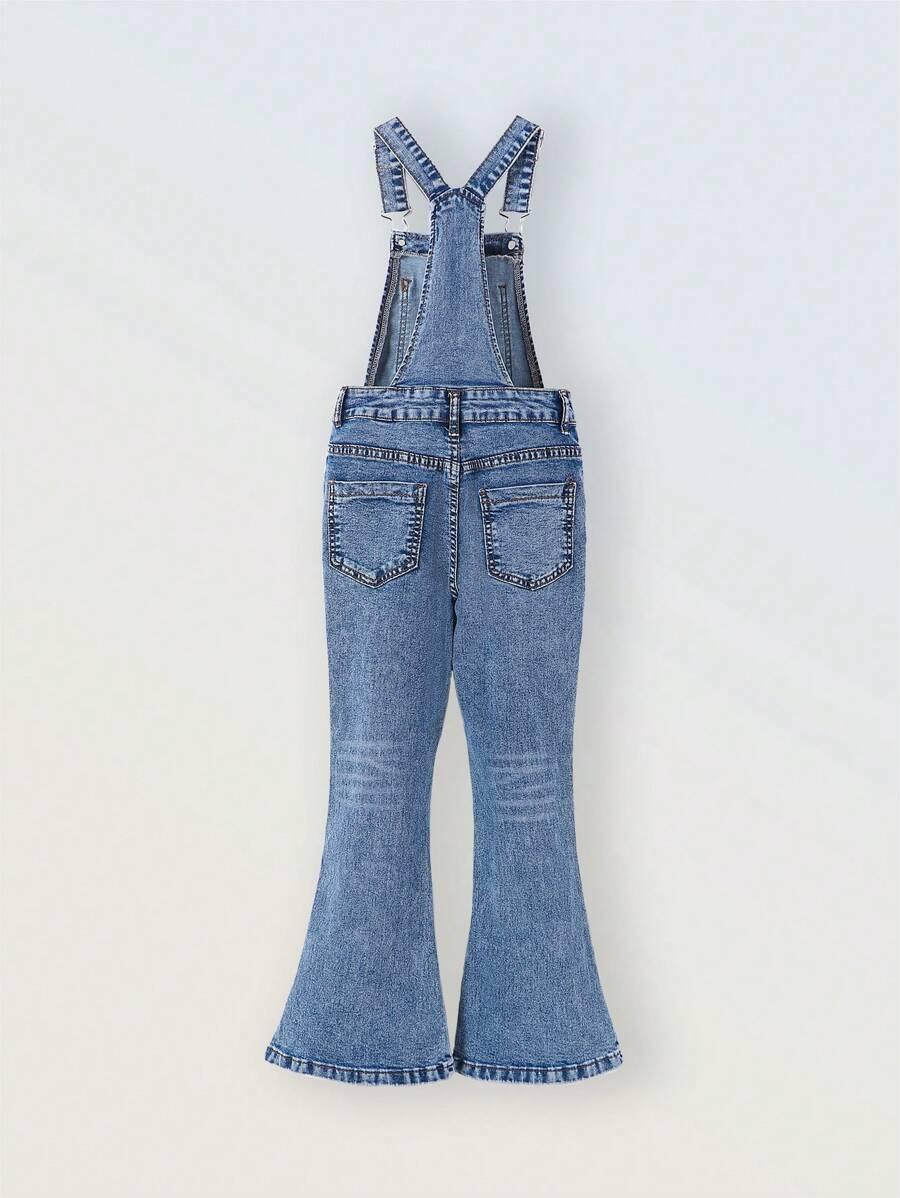 niebiskie ogrodniczki jeans
