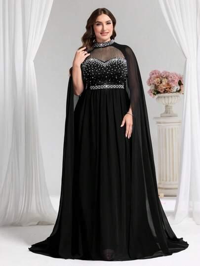 CZARNA MAXI SUKIENKA
