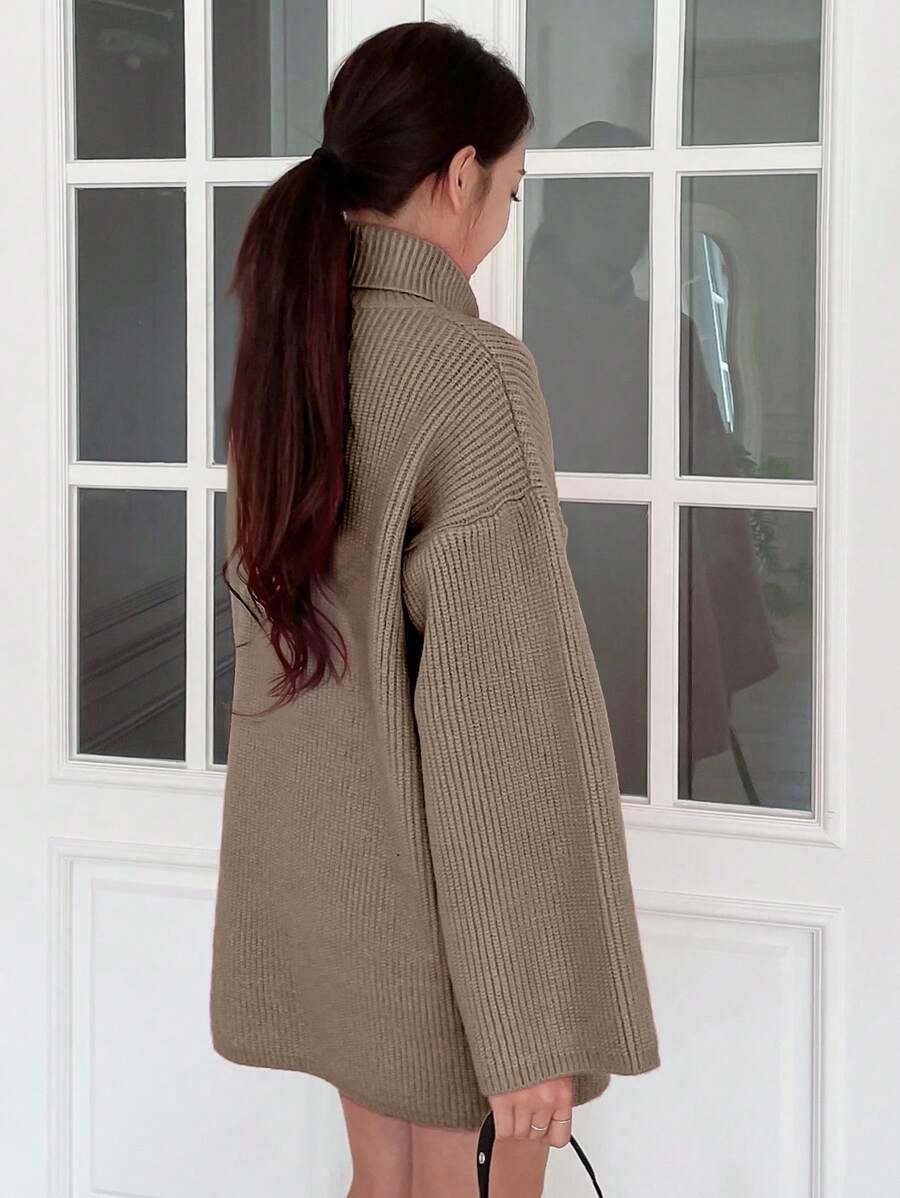 SWETER Z GOLFEM OVERSIZED