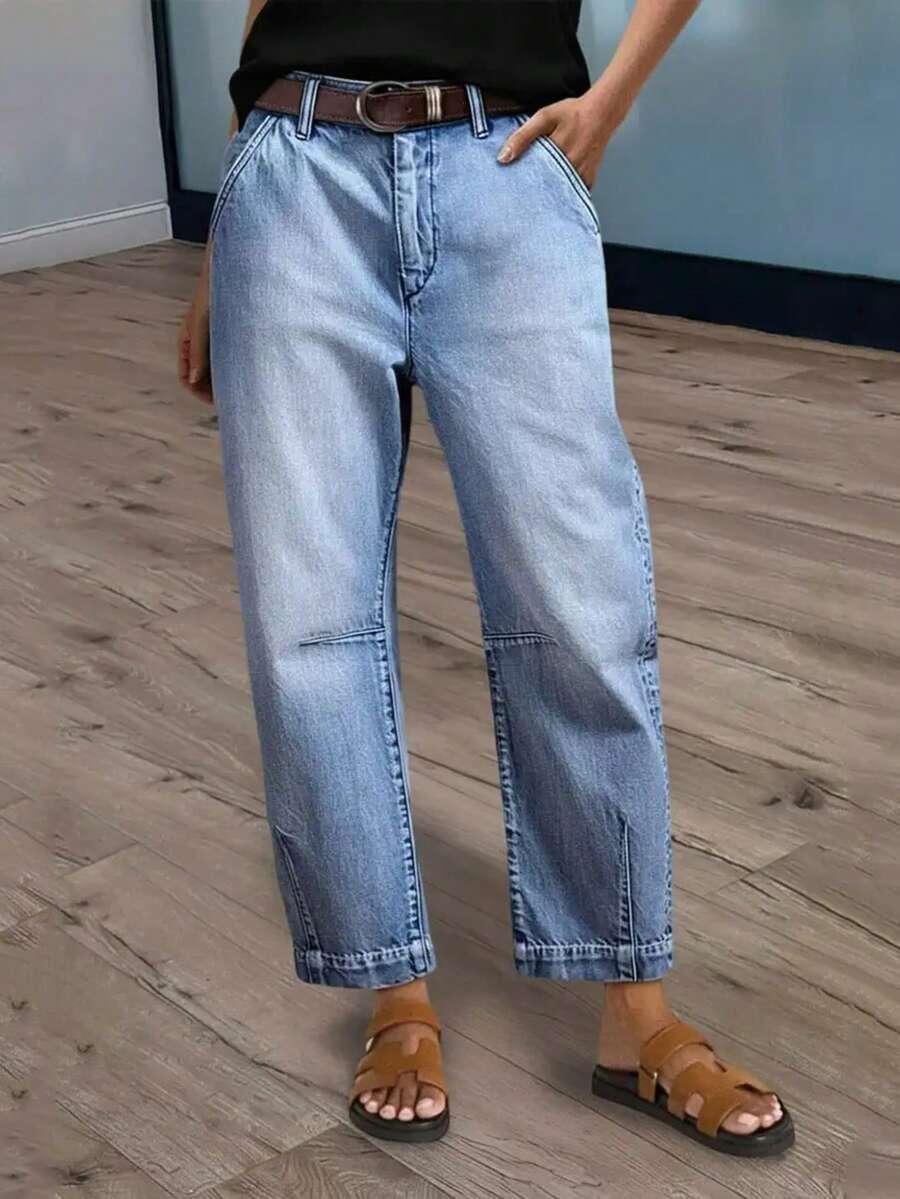 NIEBIESKIE SPODNIE JEANS