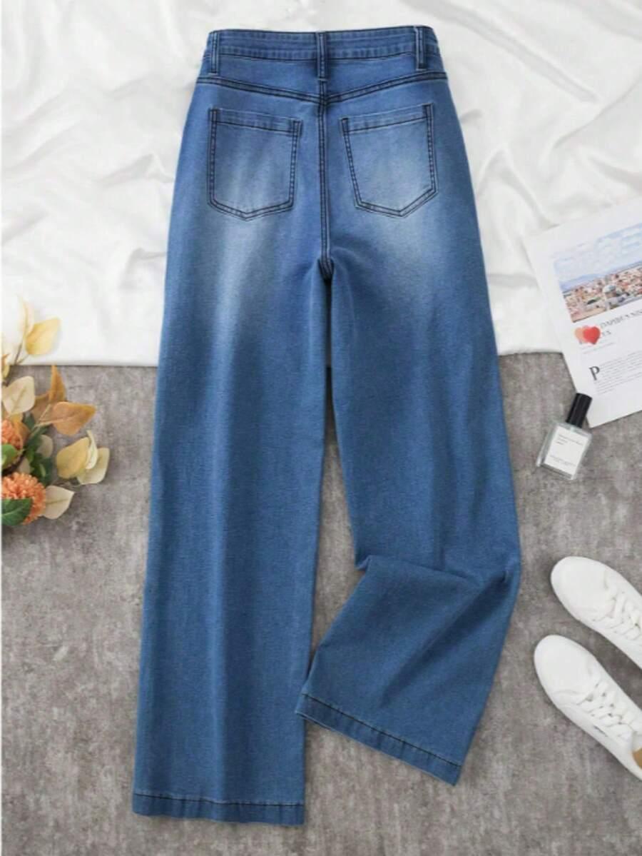 NIEBIESKIE SPODNIE JEANS 