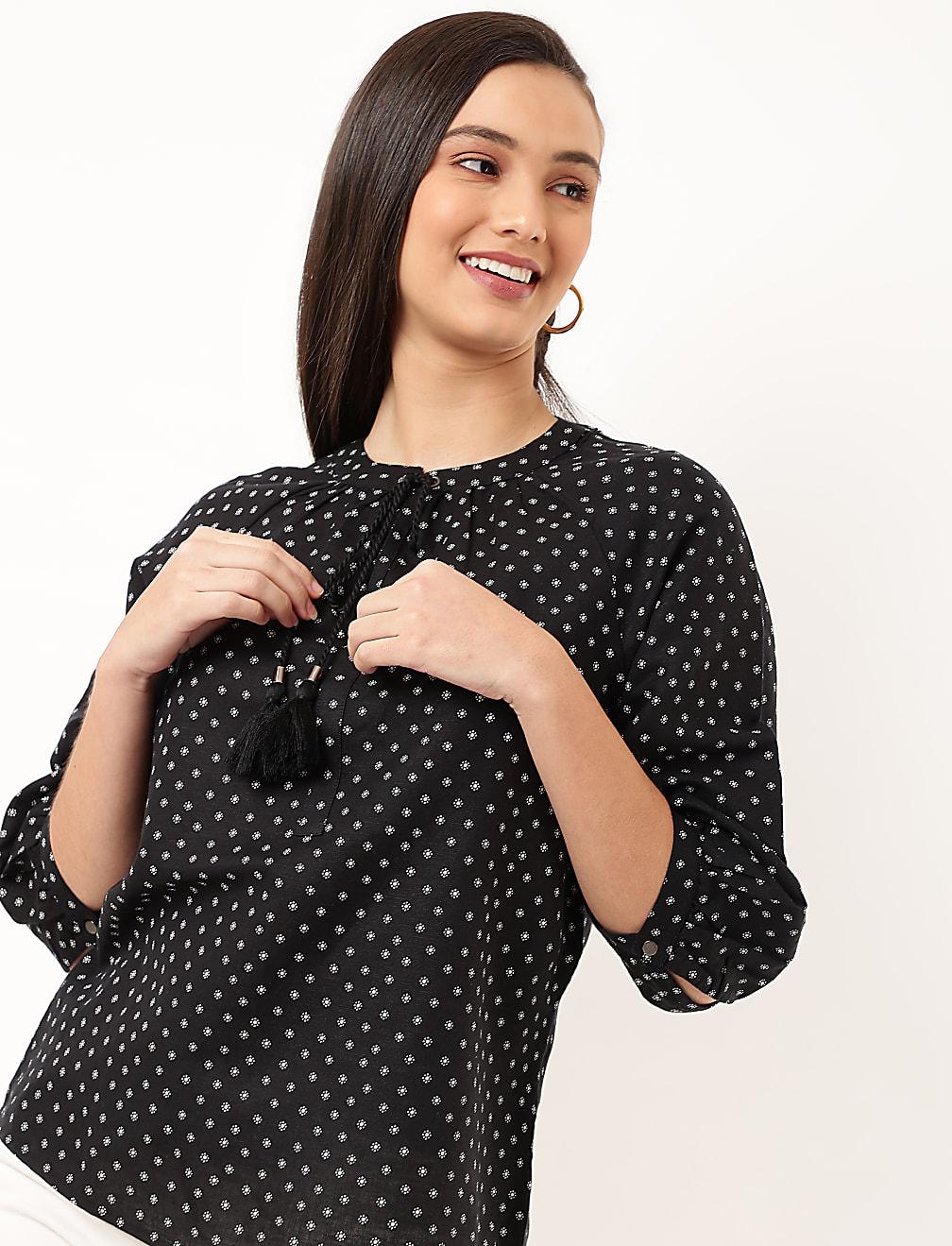 czarna bluzka T52-2527K-Y4