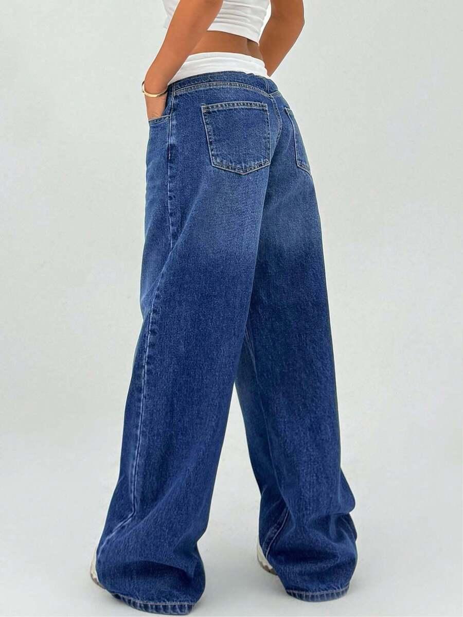 NIEBIESKIE SPODNIE JEANS