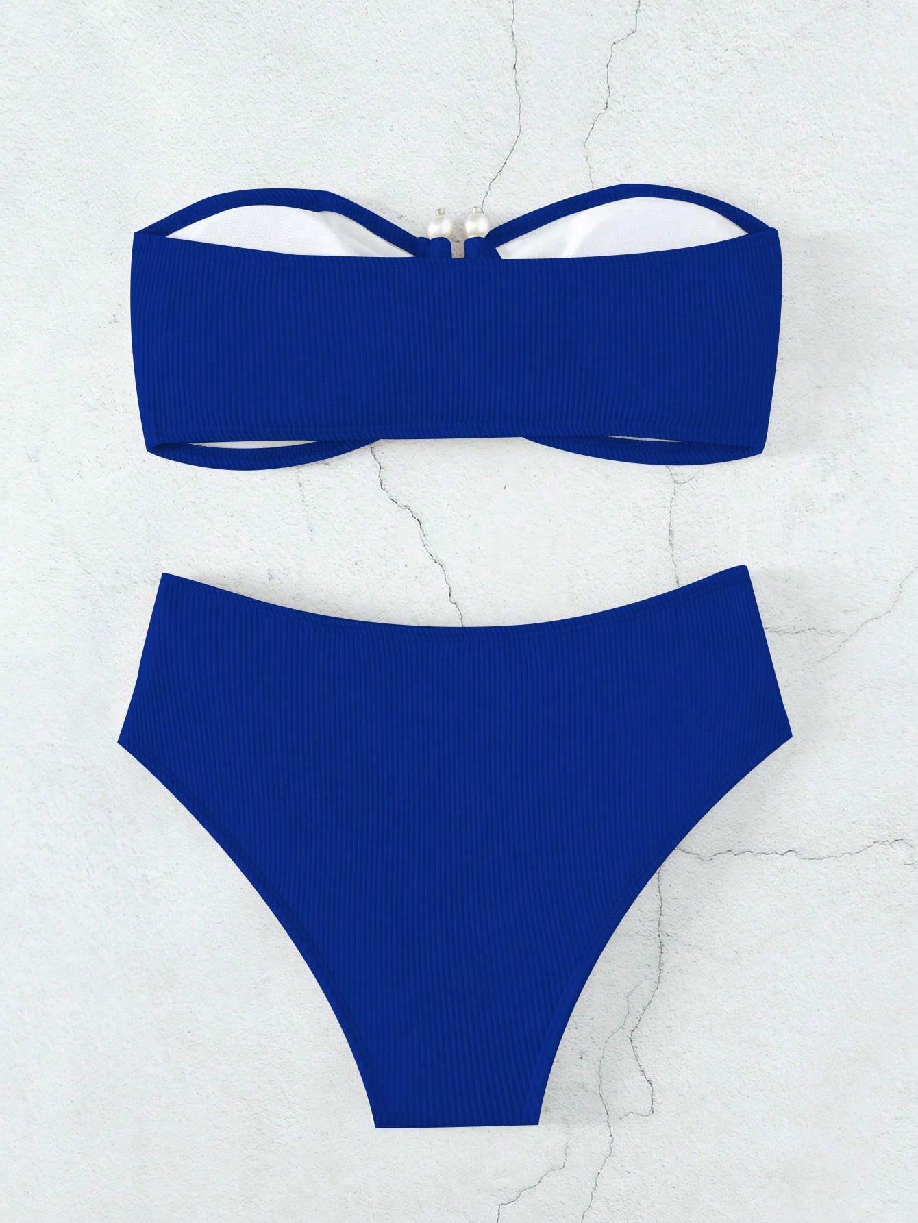 dwuczęściowy strój kąpielowy bikini Bandeau