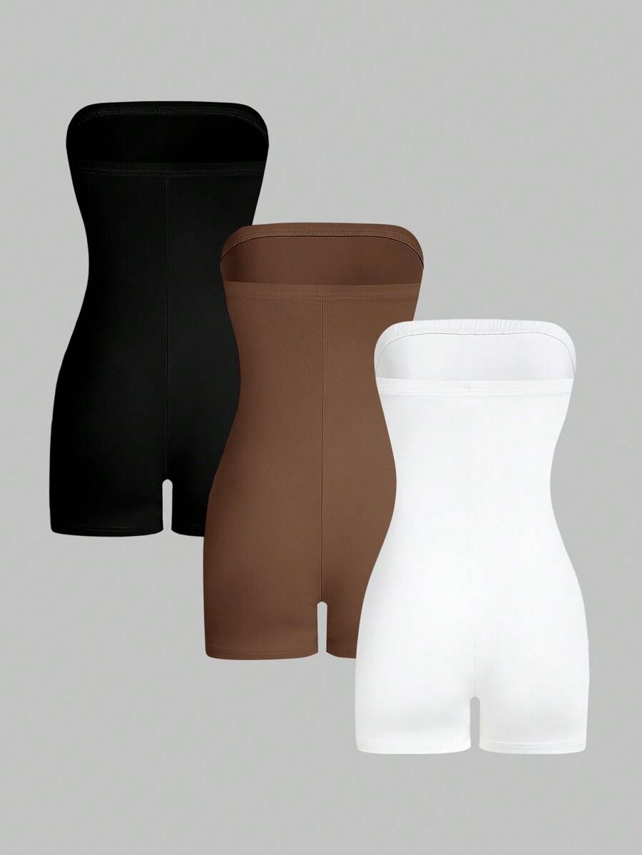 kombinezon odkryte ramiona krótka nogawka 2-pack