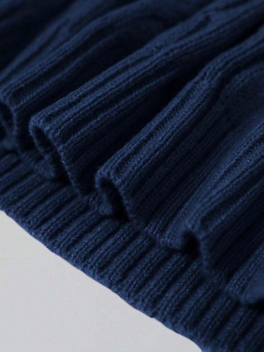 dzianinowy sweter długi rękaw