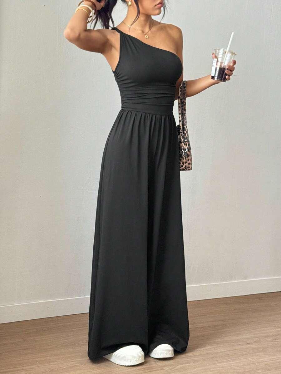 CZARNY KOMBINEZON CASUAL
